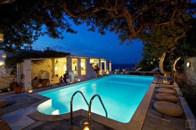 希腊帕罗斯岛阿西娅·塔拉萨别墅夜景