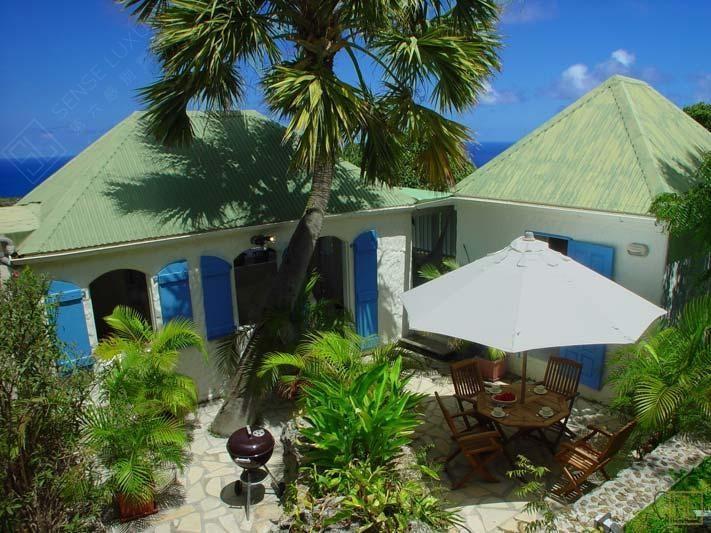 加勒比圣巴托洛缪岛远景度假别墅小庭院