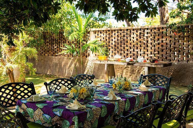 加勒比牙买加葡萄湾别墅室外用餐区
