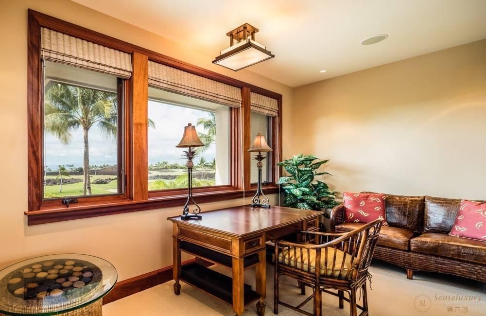 夏威夷大岛马纳拉尼椰树之夏别墅窗台