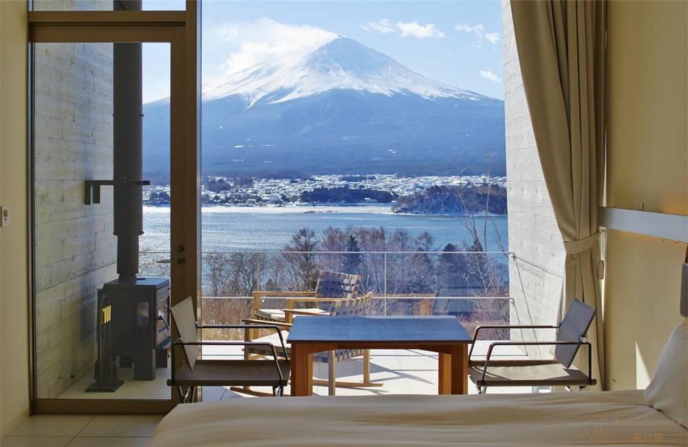 日本富士山星野. 虹夕诺雅. 富士别墅休息室