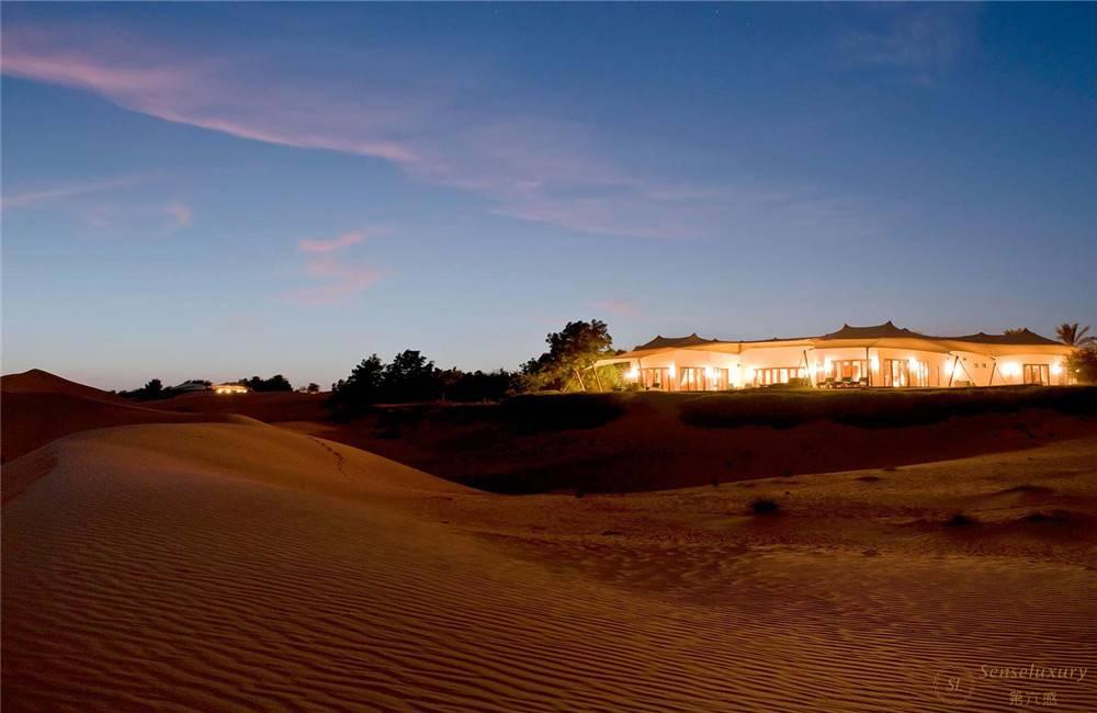 阿联酋迪拜阿玛哈沙漠贝都因别墅套房外景沙漠