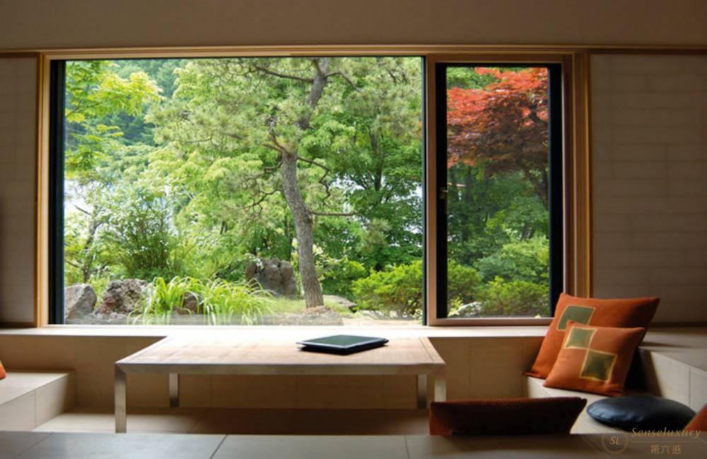 日本北海道小樽旅亭藏群窗台观景