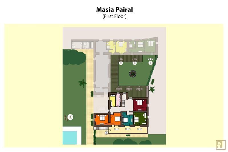巴塞罗那玛希亚庄园二楼平面图