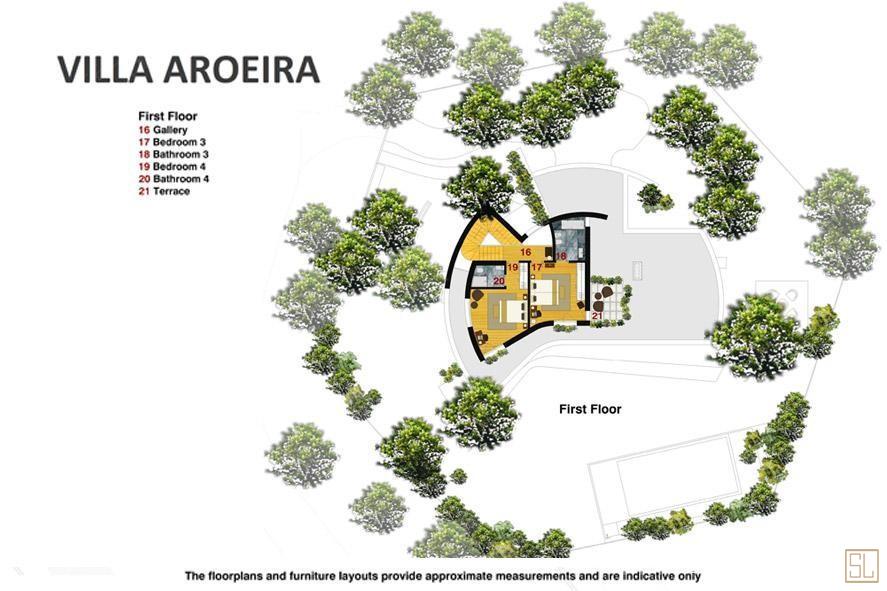 葡萄牙里斯本漆木别墅二楼平面图