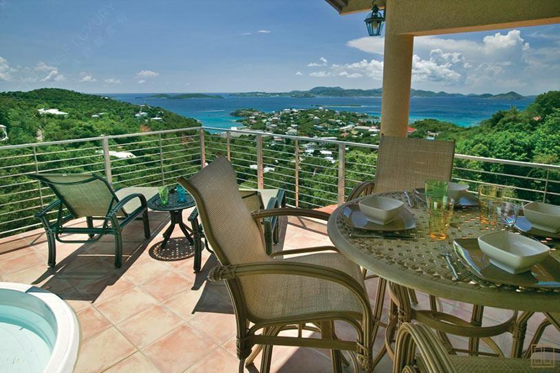 加勒比圣约翰岛托马斯别墅俯瞰图