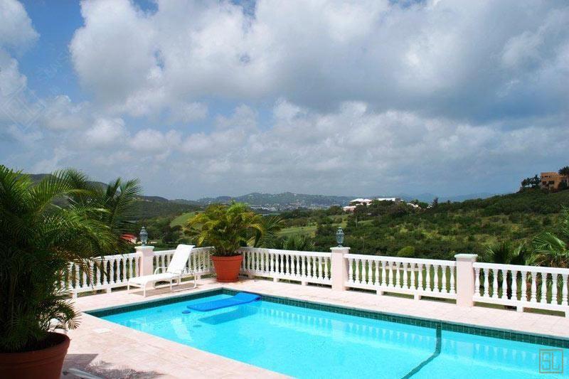 加勒比海圣克鲁斯岛慢摆别墅泳池