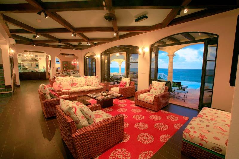 加勒比安圭拉阿马利亚别墅客厅