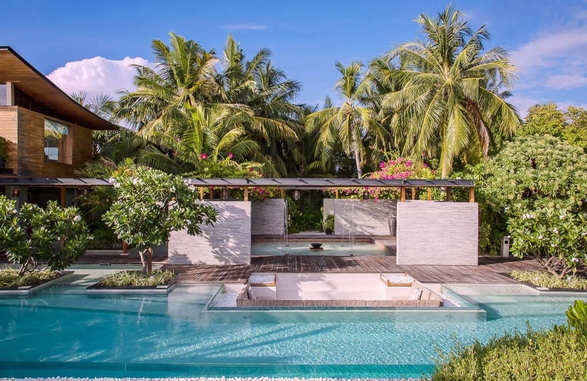 马尔代夫马累环礁可可私人岛屿别墅泳池