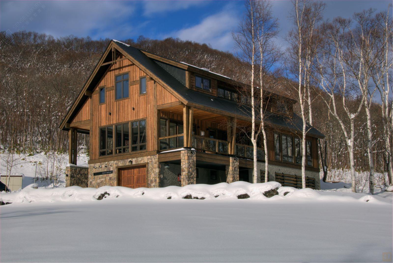 日本北海道安奈北别墅雪景