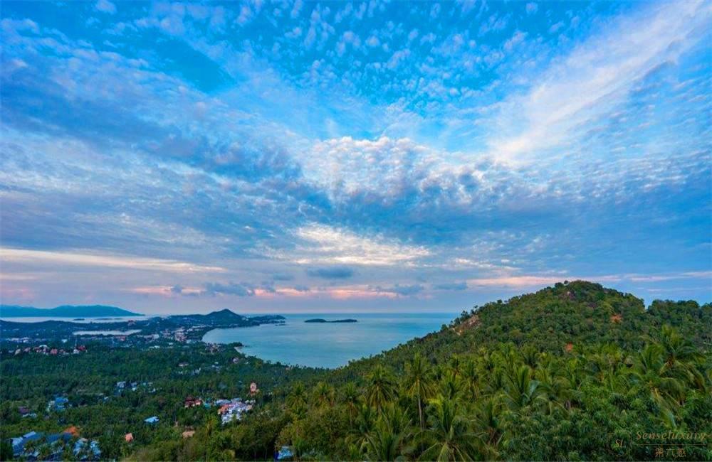 泰国苏梅岛查汶海滩月瞳别墅景色
