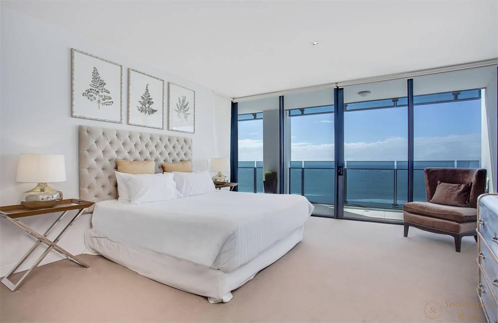 澳大利亚黄金海岸冲浪者天堂 Soul 4 卧室顶层海景公寓卧室