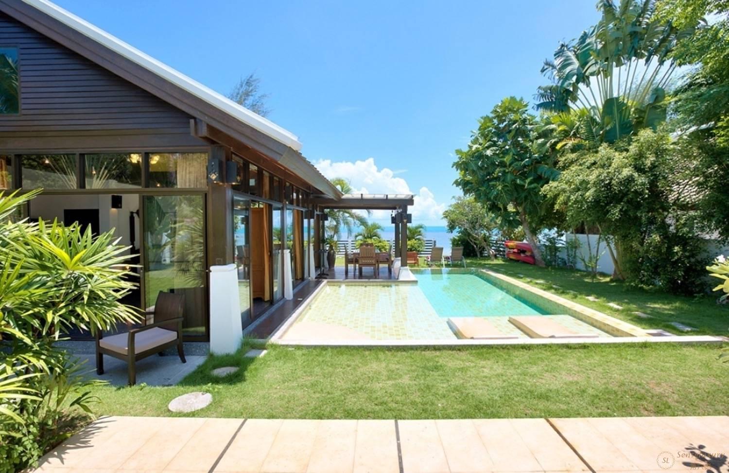 泰国苏梅岛安慕乐海滨别墅独立泳池